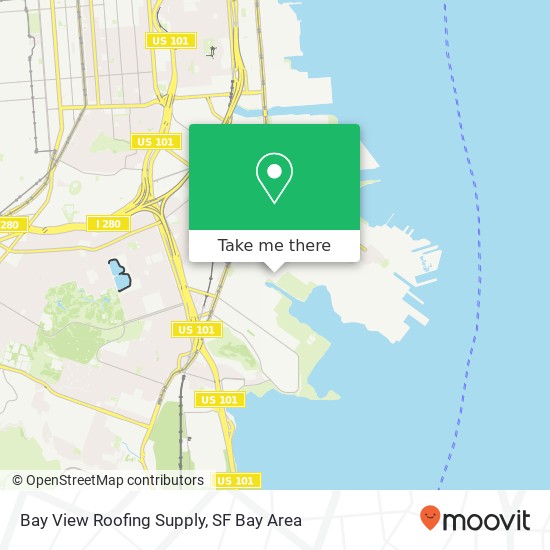 Mapa de Bay View Roofing Supply