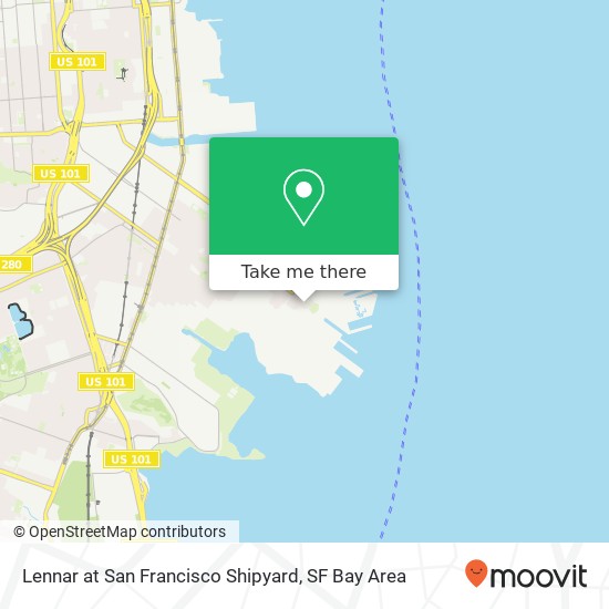 Lennar at San Francisco Shipyard map