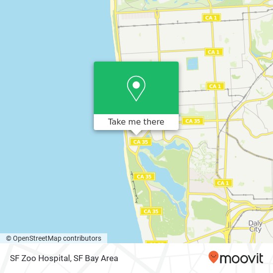 SF Zoo Hospital map