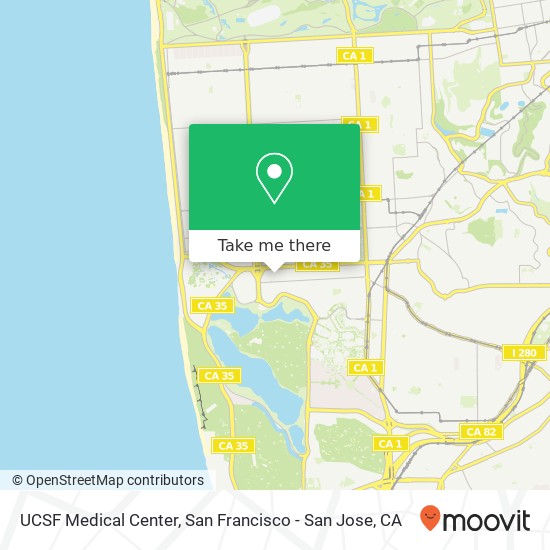 Mapa de UCSF Medical Center