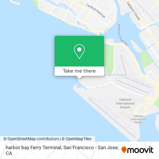 Mapa de harbor bay Ferry Terminal
