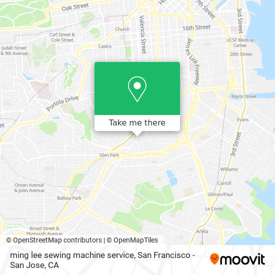 Mapa de ming lee sewing machine service