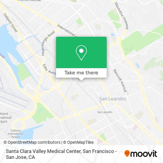 Mapa de Santa Clara Valley Medical Center