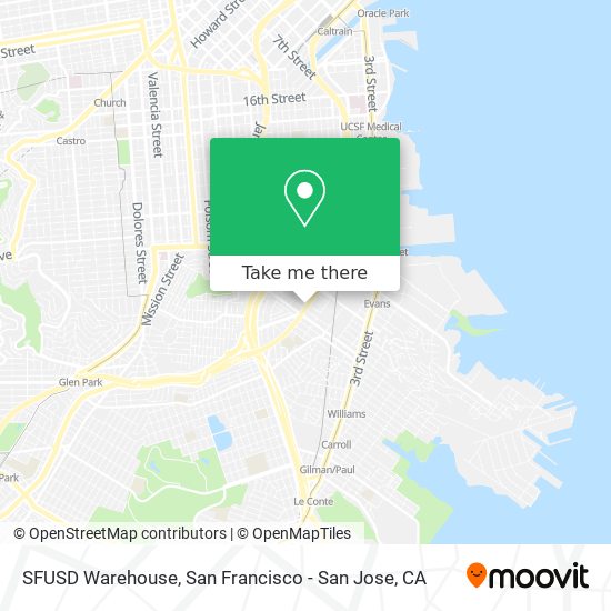 SFUSD Warehouse map