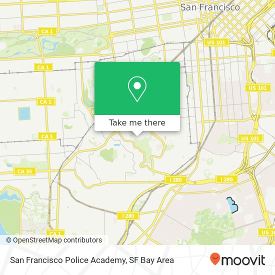 Mapa de San Francisco Police Academy