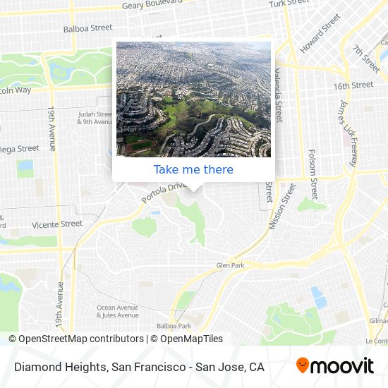 Mapa de Diamond Heights