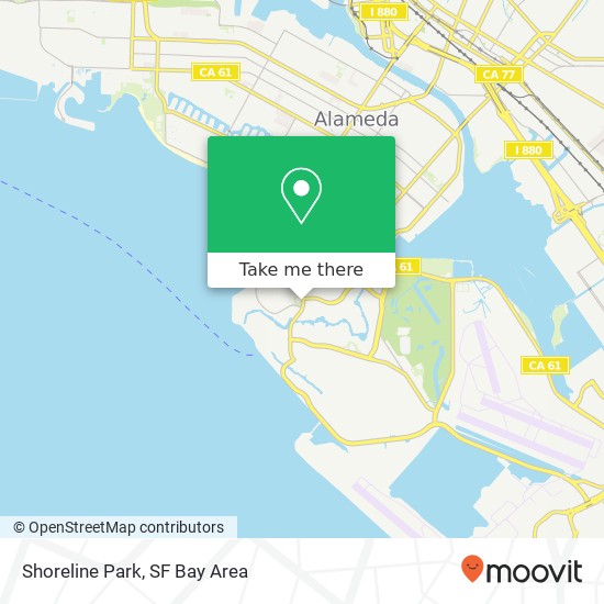 Mapa de Shoreline Park