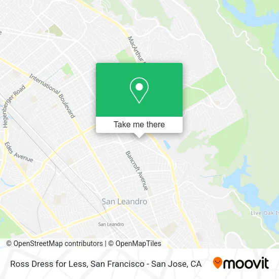Mapa de Ross Dress for Less