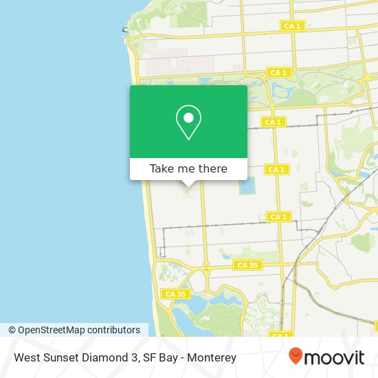 Mapa de West Sunset Diamond 3