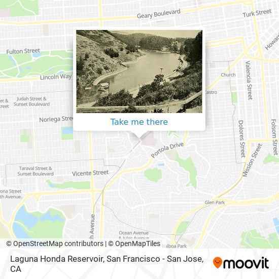 Laguna Honda Reservoir map