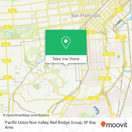 Pacific Union Noe Valley, Red Bridge Group map