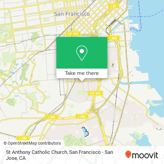 St Anthony Catholic Church map