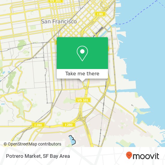 Potrero Market map