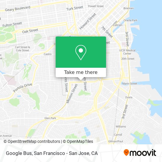 Google Bus map