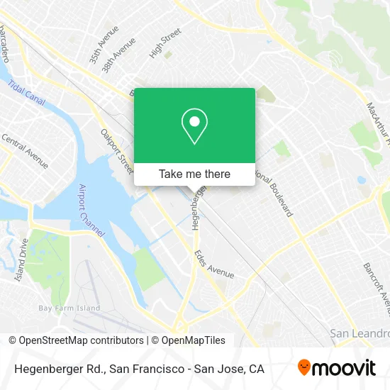 Hegenberger Rd. map