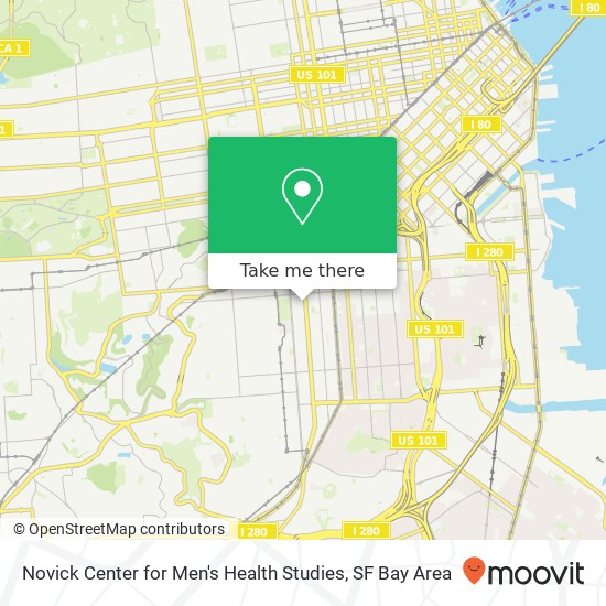 Mapa de Novick Center for Men's Health Studies