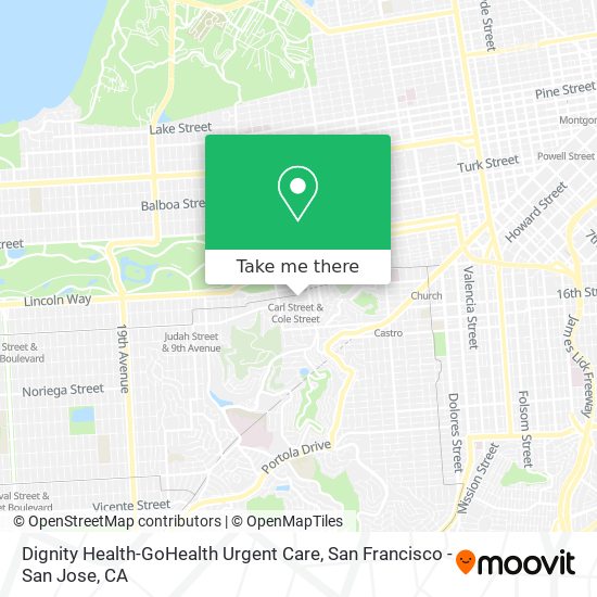 Dignity Health-GoHealth Urgent Care map