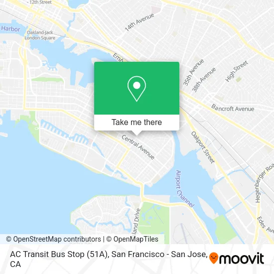 AC Transit Bus Stop (51A) map