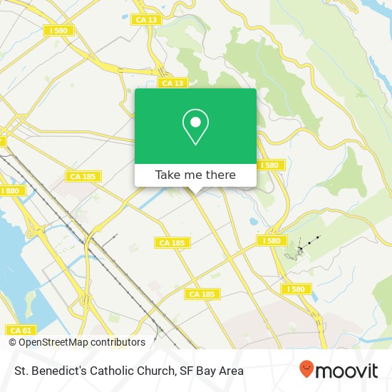 St. Benedict's Catholic Church map