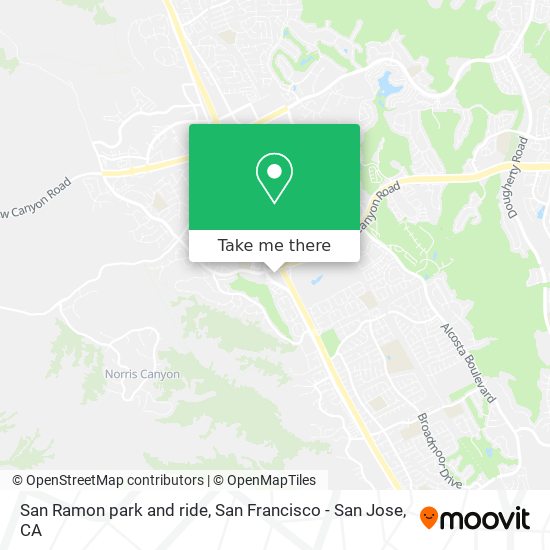 San Ramon park and ride map