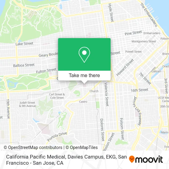California Pacific Medical, Davies Campus, EKG map