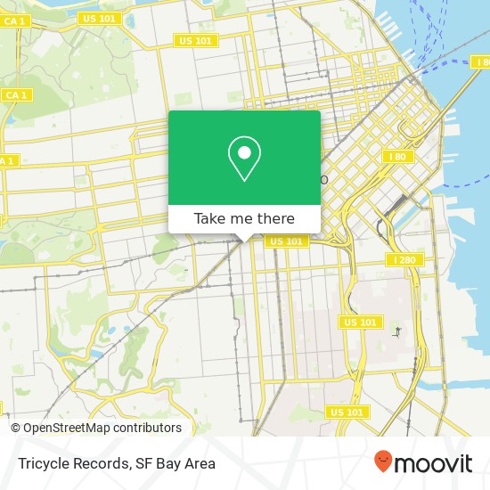 Tricycle Records map