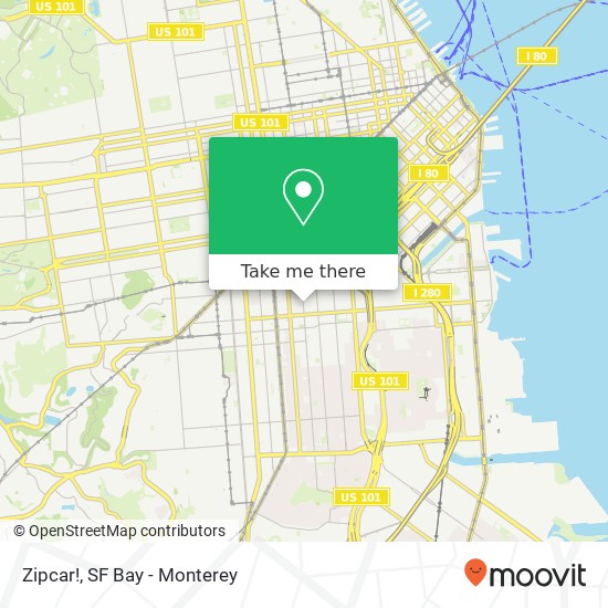 Zipcar! map