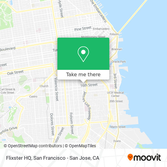 Mapa de Flixster HQ