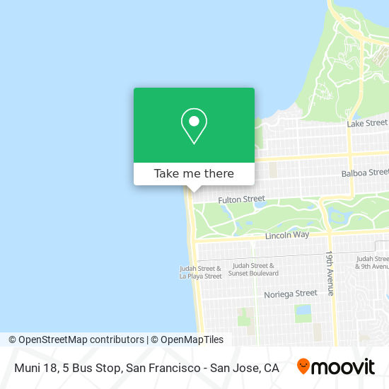 Muni 18, 5 Bus Stop map
