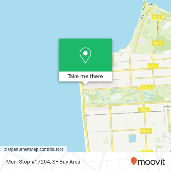 Muni Stop #17204 map