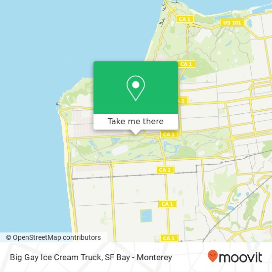 Big Gay Ice Cream Truck map