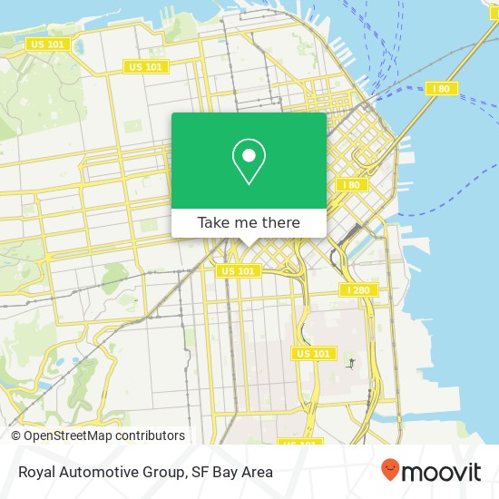 Royal Automotive Group map