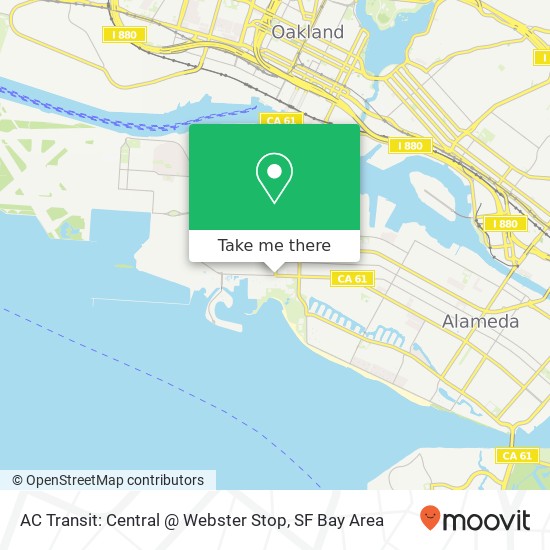 AC Transit: Central @ Webster Stop map