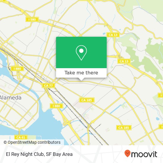 El Rey Night Club map