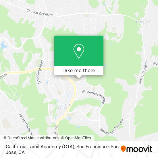 California Tamil Academy (CTA) map