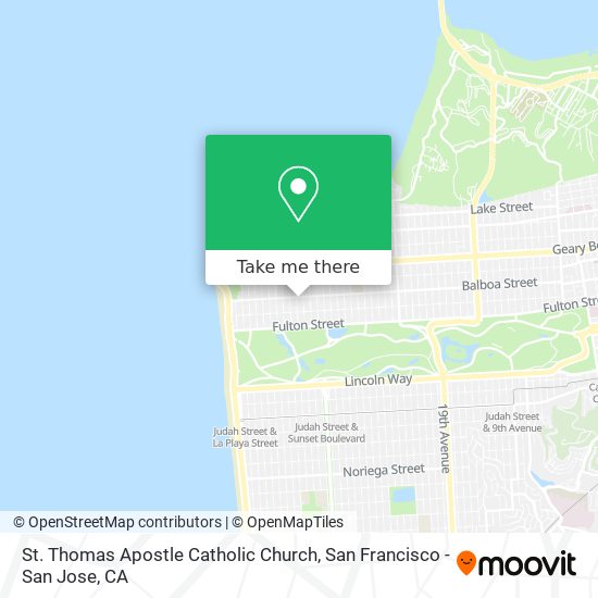 St. Thomas Apostle Catholic Church map