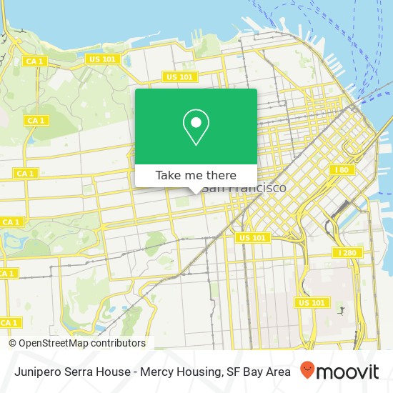 Junipero Serra House - Mercy Housing map