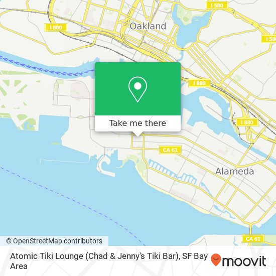 Mapa de Atomic Tiki Lounge (Chad & Jenny's Tiki Bar)