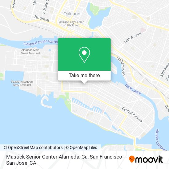 Mapa de Mastick Senior Center Alameda, Ca