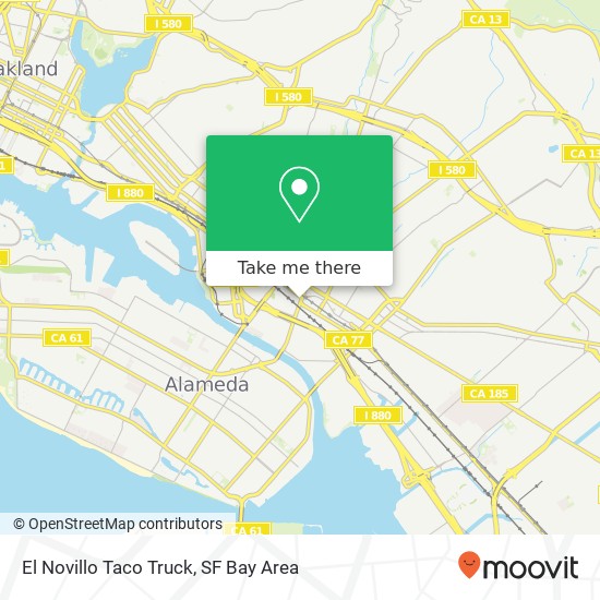 El Novillo Taco Truck map