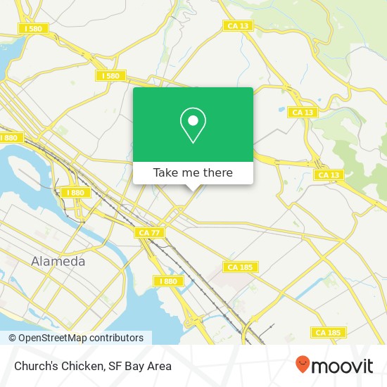 Mapa de Church's Chicken