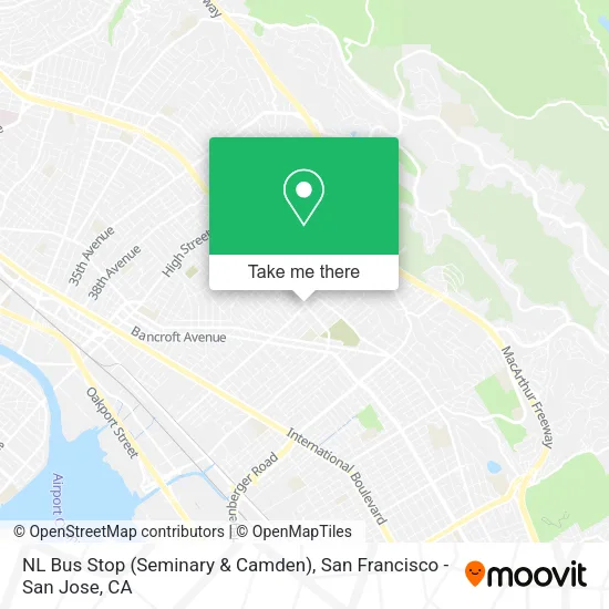 NL Bus Stop (Seminary & Camden) map