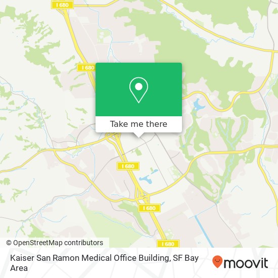 Mapa de Kaiser San Ramon Medical Office Building