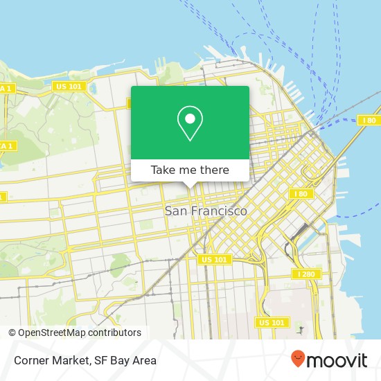 Corner Market map