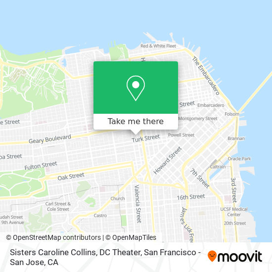 Sisters Caroline Collins, DC Theater map