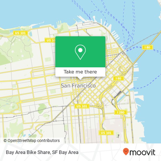 Bay Area Bike Share map