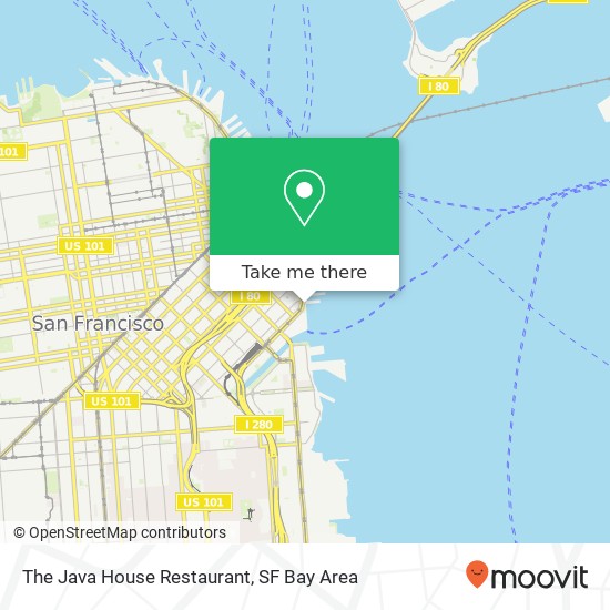 The Java House Restaurant map