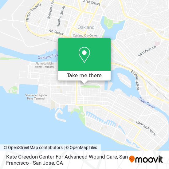 Kate Creedon Center For Advanced Wound Care map
