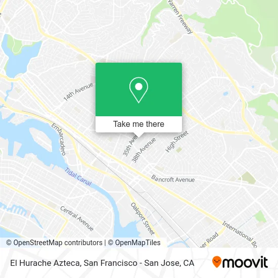 El Hurache Azteca map