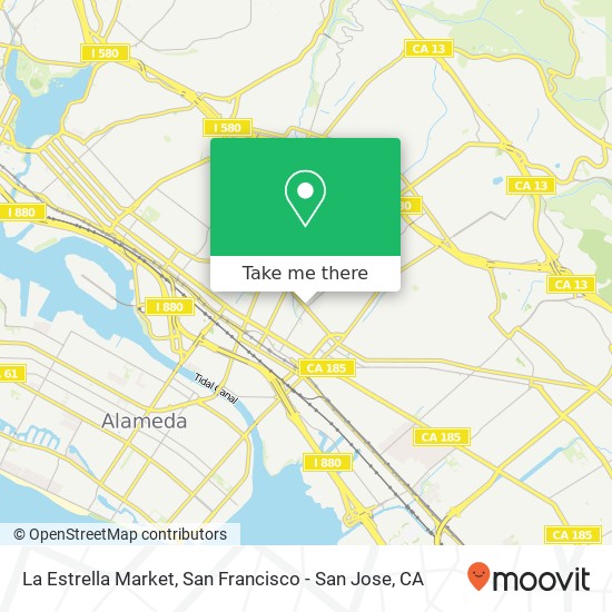 Mapa de La Estrella Market